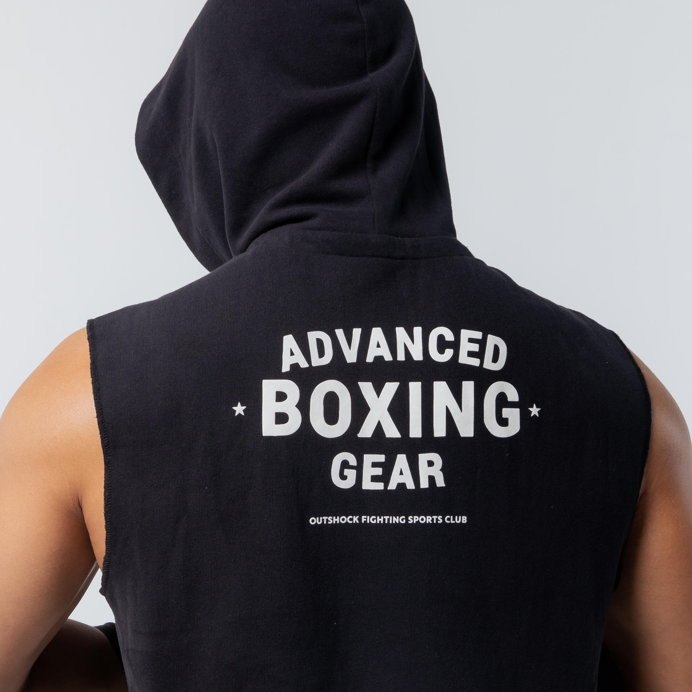 Men's Hoodie Tank Top - Black