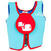 Gilet de natation mousse bleu-rouge