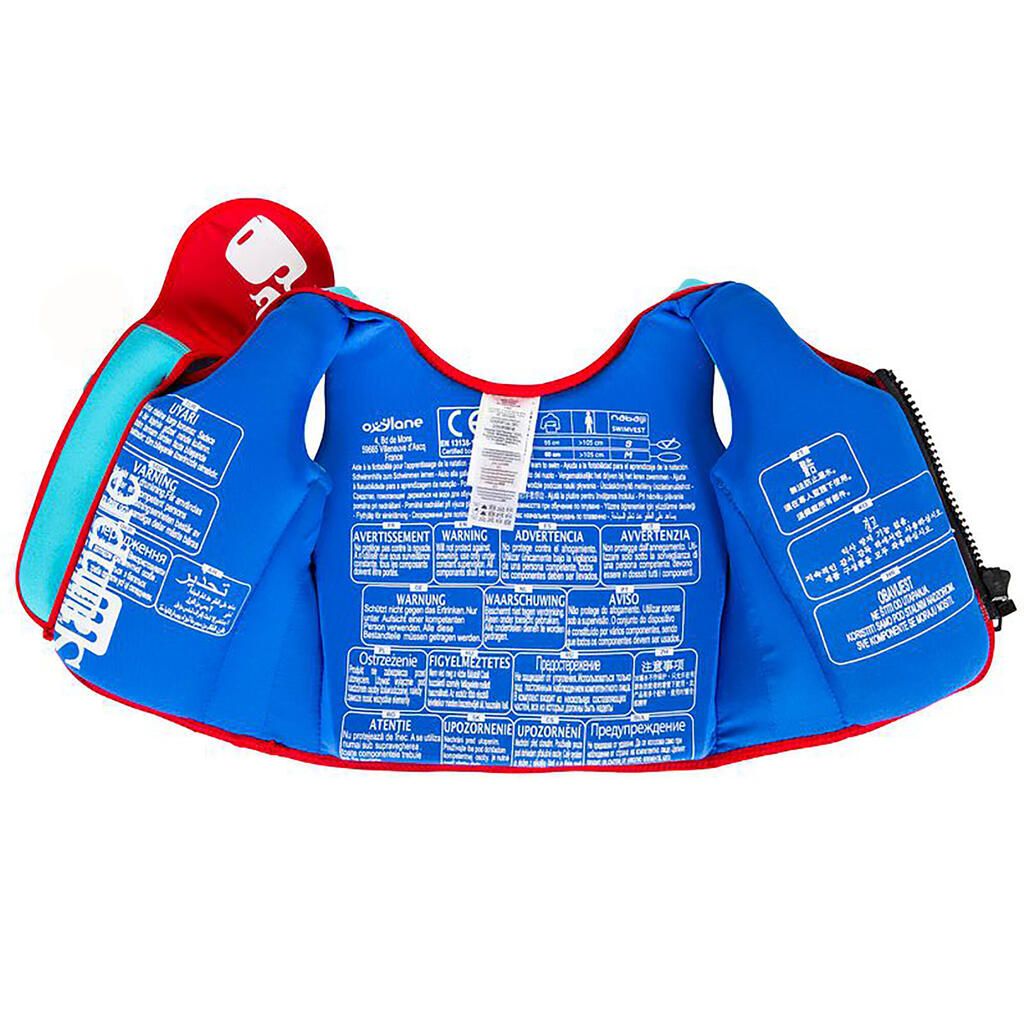 Foam swim vest blue-red