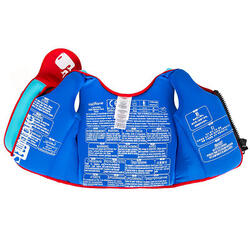 Gilet de natation mousse bleu-rouge