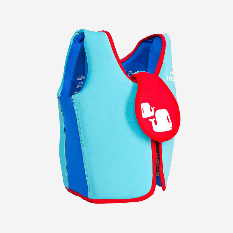 Chaleco de natación espuma azul-rojo