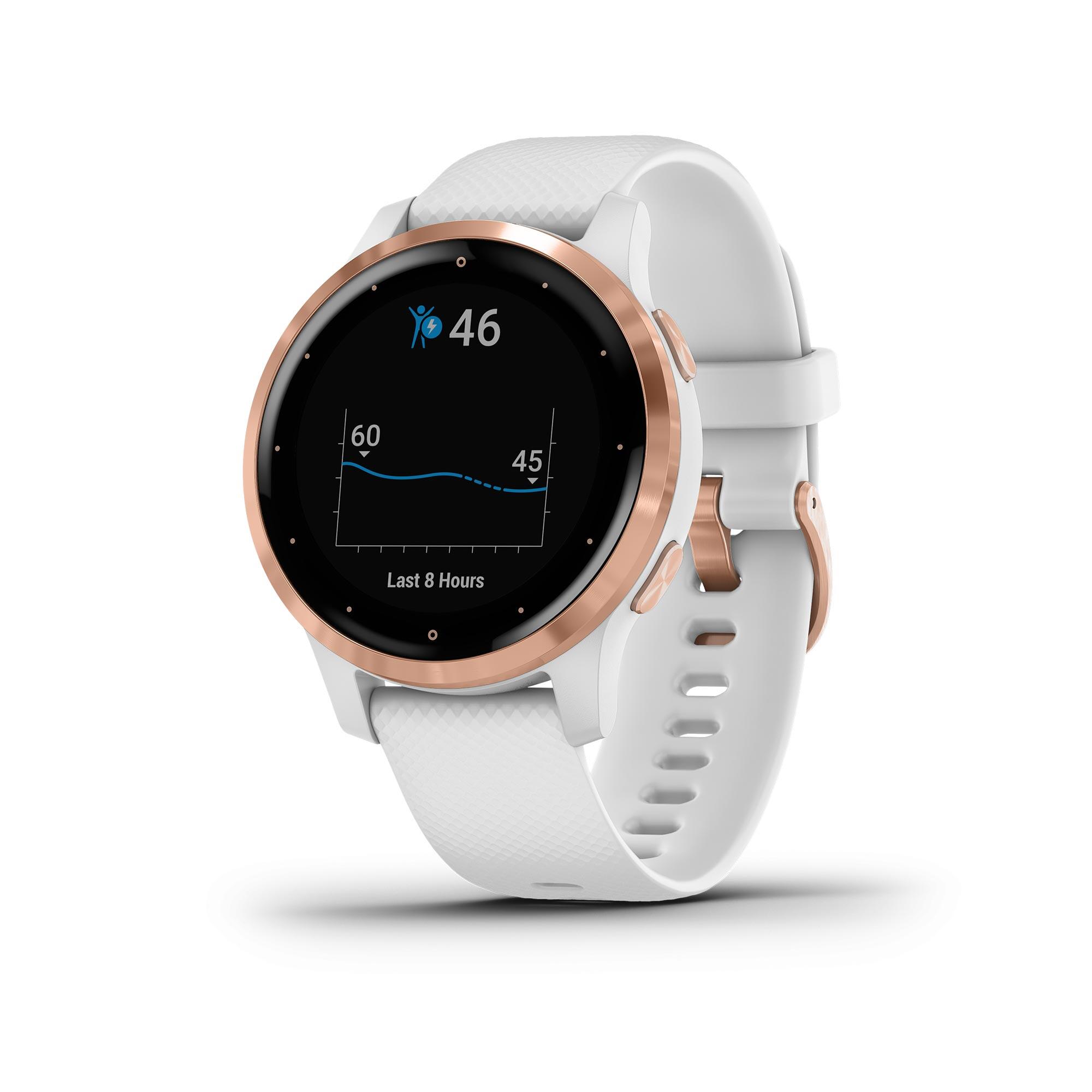 Garmin Vivoactive 4S Smartwatch GPS White and Gold - Decathlon