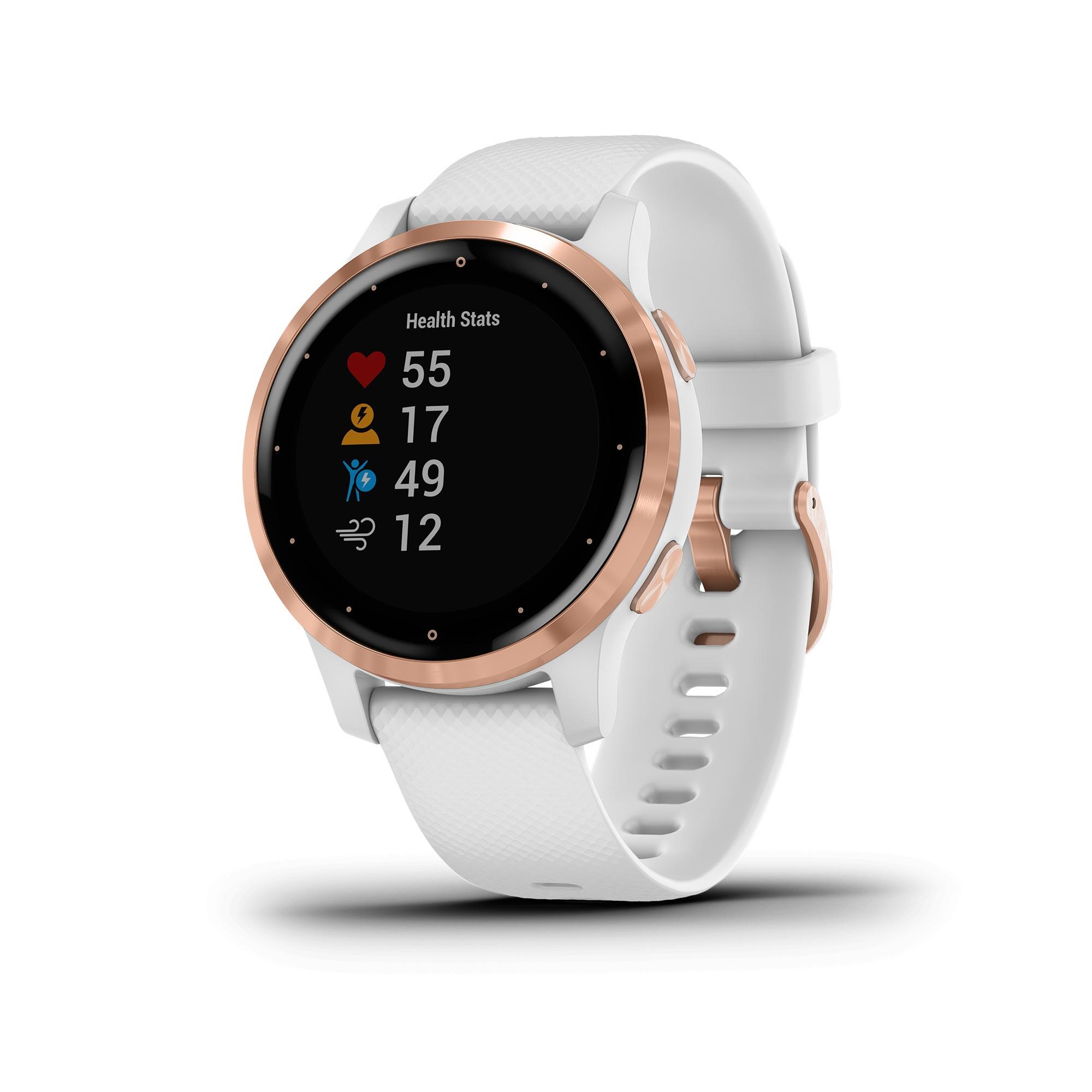Garmin Vivoactive 4S Smartwatch GPS White and Gold 4/17