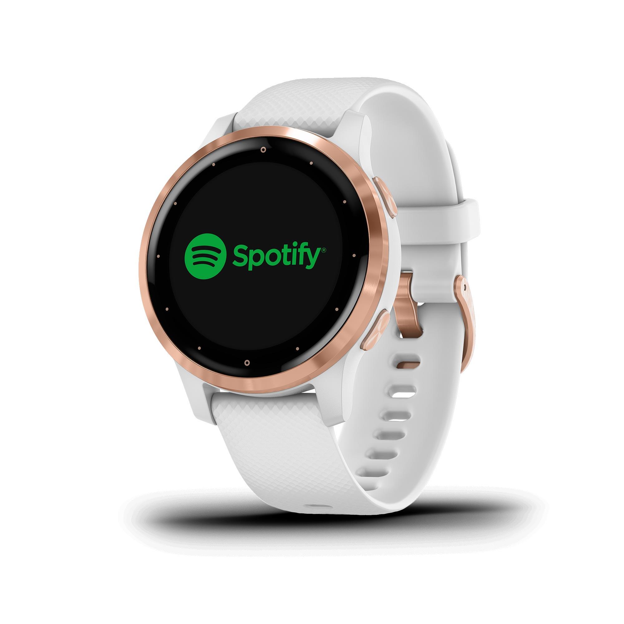 Garmin Vivoactive 4S Smartwatch GPS White and Gold GARMIN Decathlon