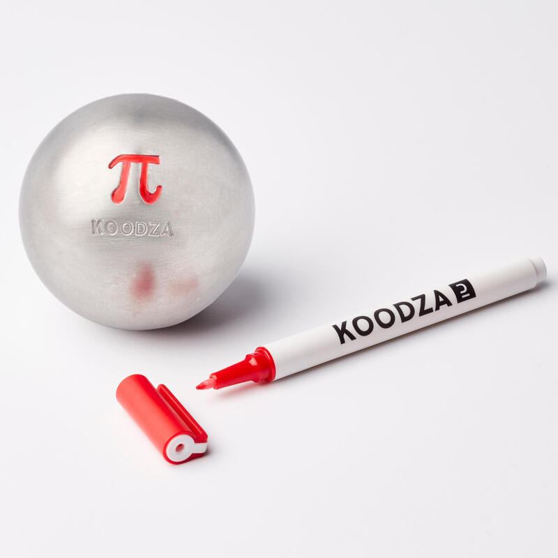 Fix na označení koulí na pétanque červený