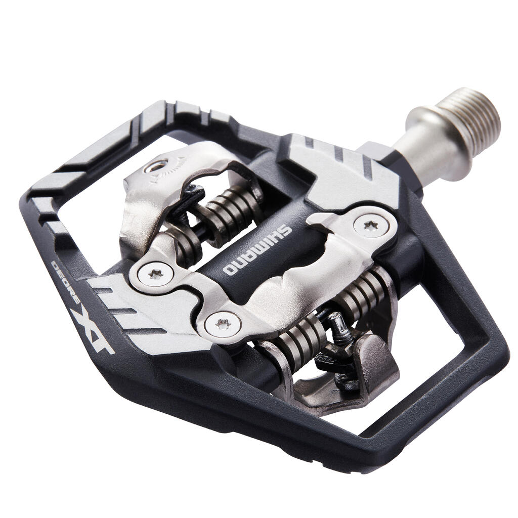 Clipless Enduro Mountain Bike Pedals SPD Deore XT PD-M8120 - Black