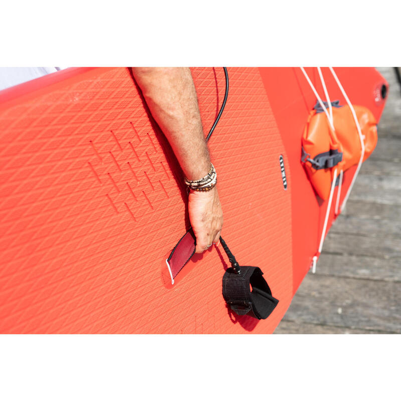 STAND UP PADDLE GONFLABLE DE RANDONNEE DEBUTANT 10 PIEDS ROUGE