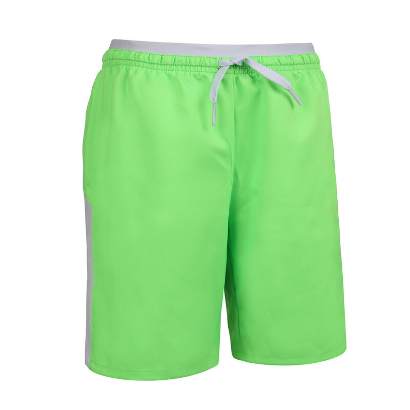 兒童款足球短褲F520 - 螢光綠