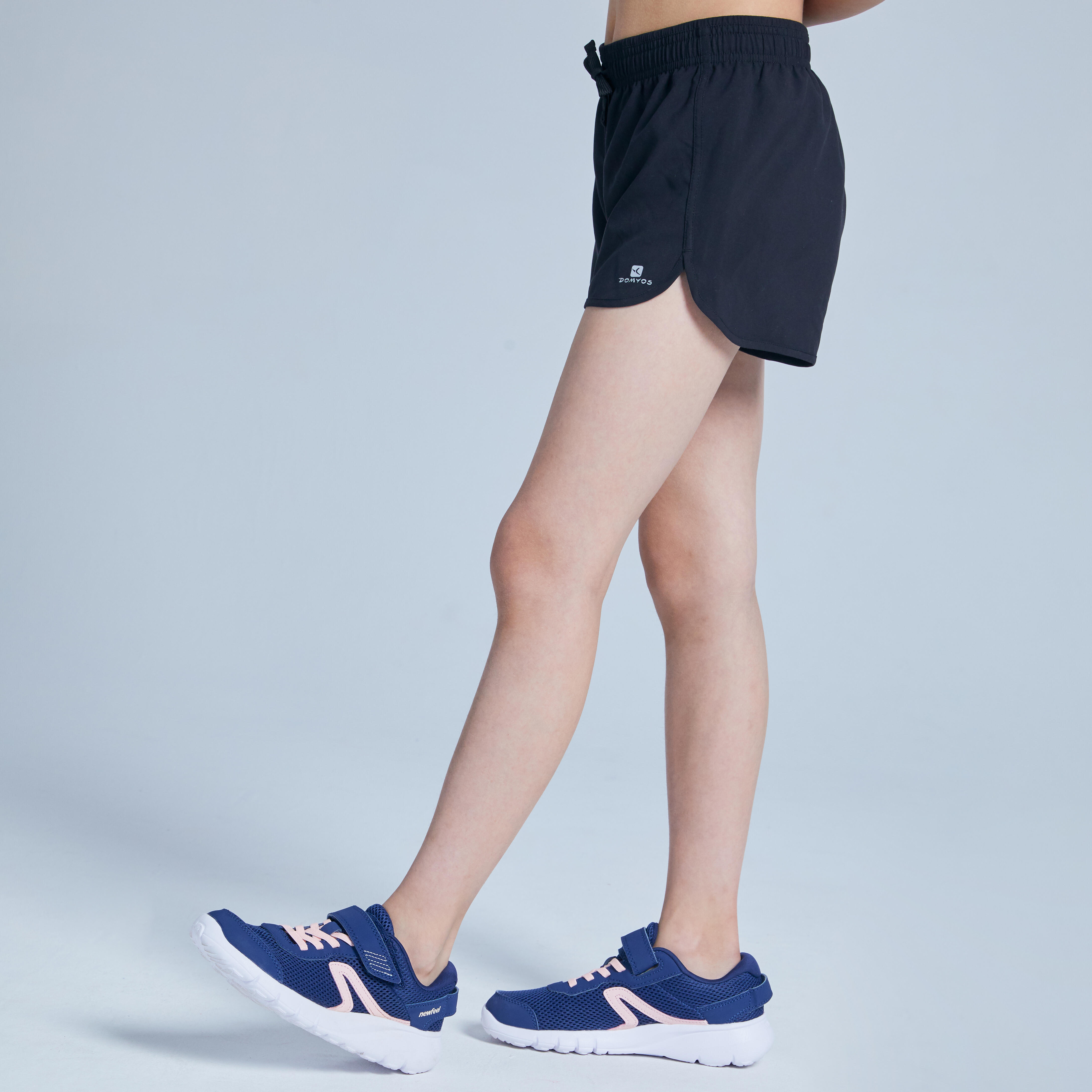 W500 Breathable Gym Shorts - Black - Girls’