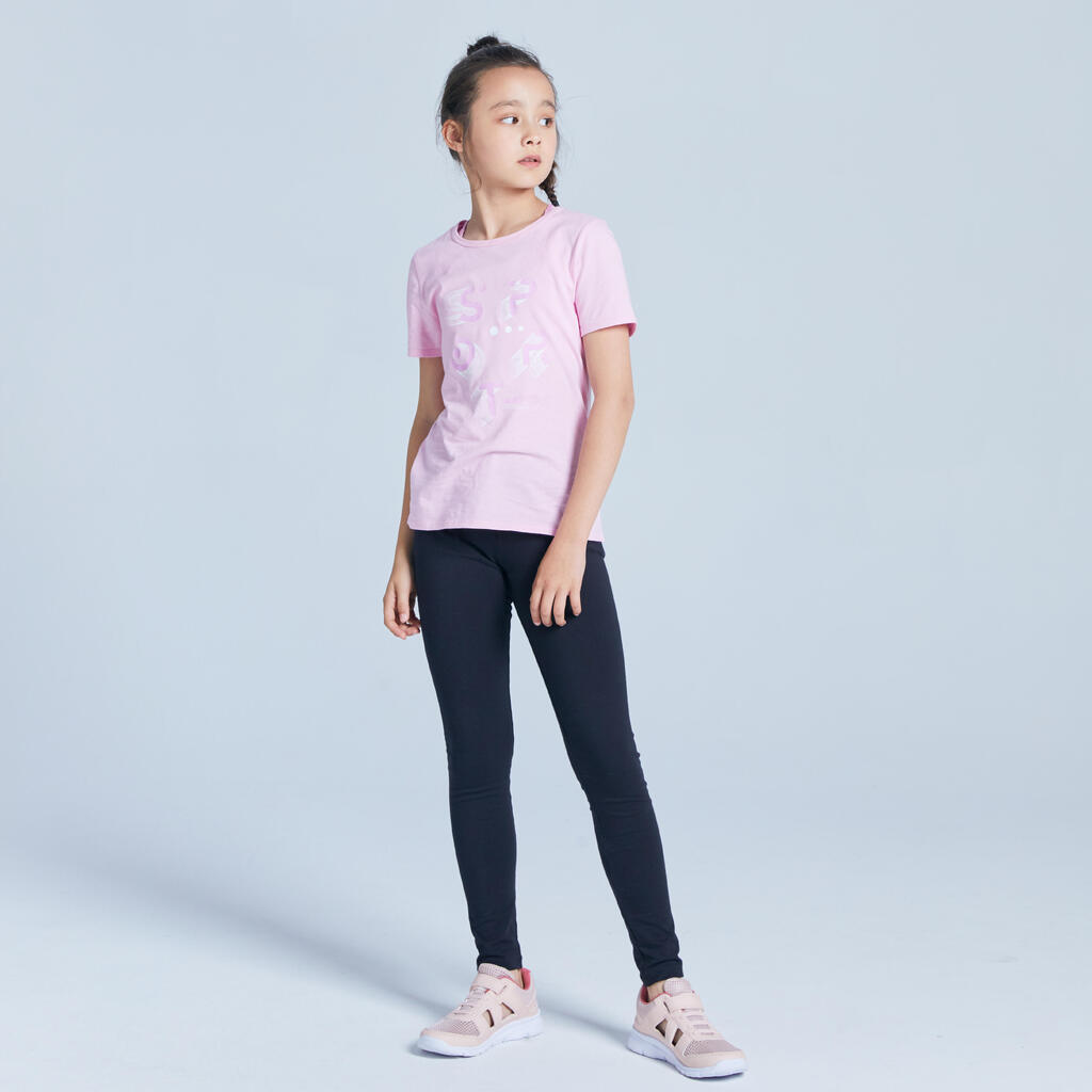 Kids' Basic T-Shirt - Pink Print