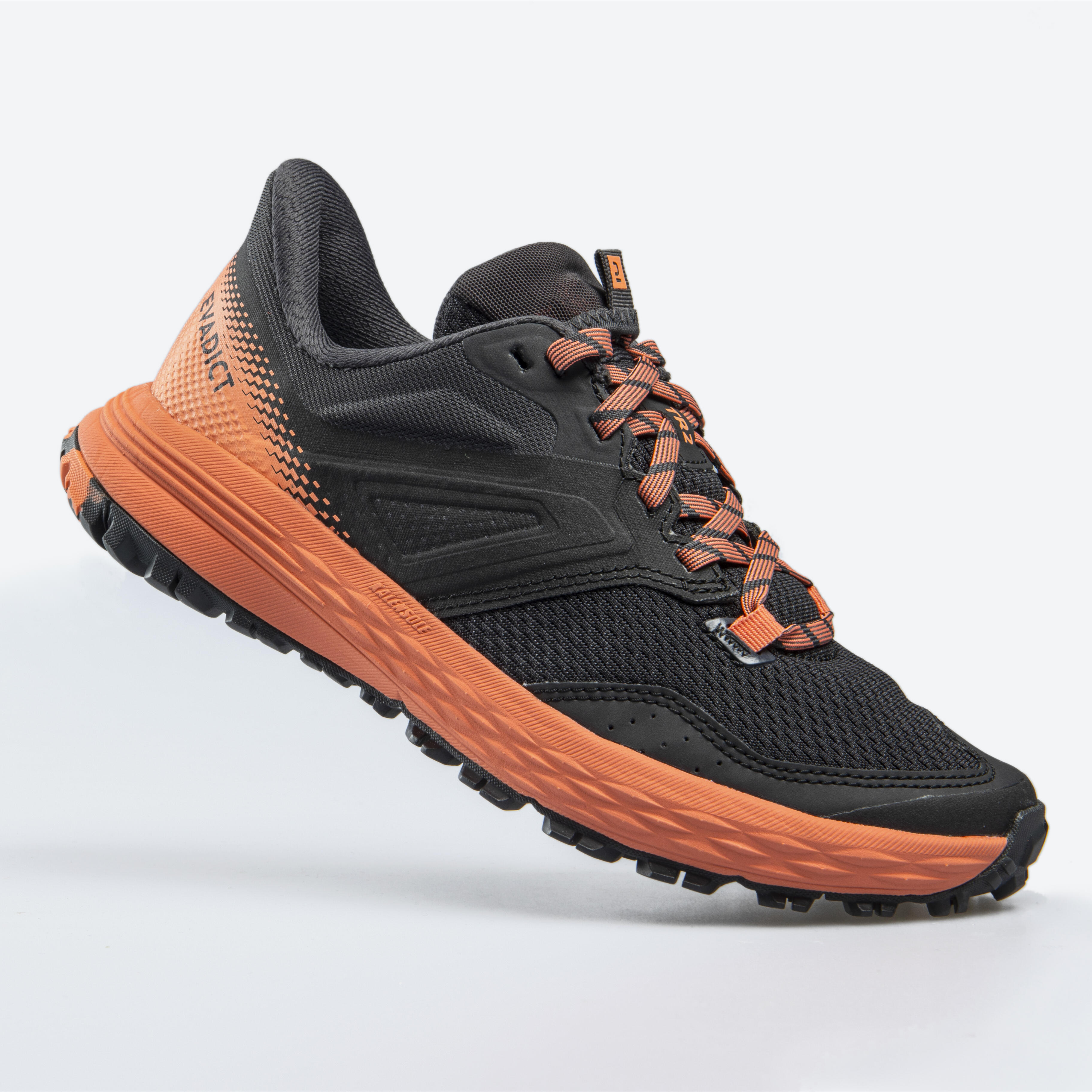 Women's TR2 Trail Running Shoes - Black/Coral