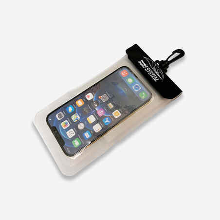 Buoyant waterproof phone pouch IPX8