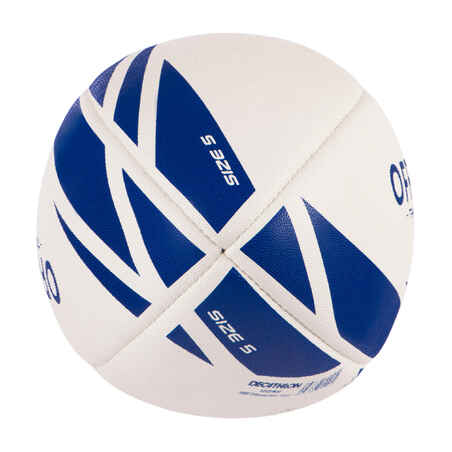 Regbio treniruočių kamuolys „R100“, 5 dydžio, mėlynas