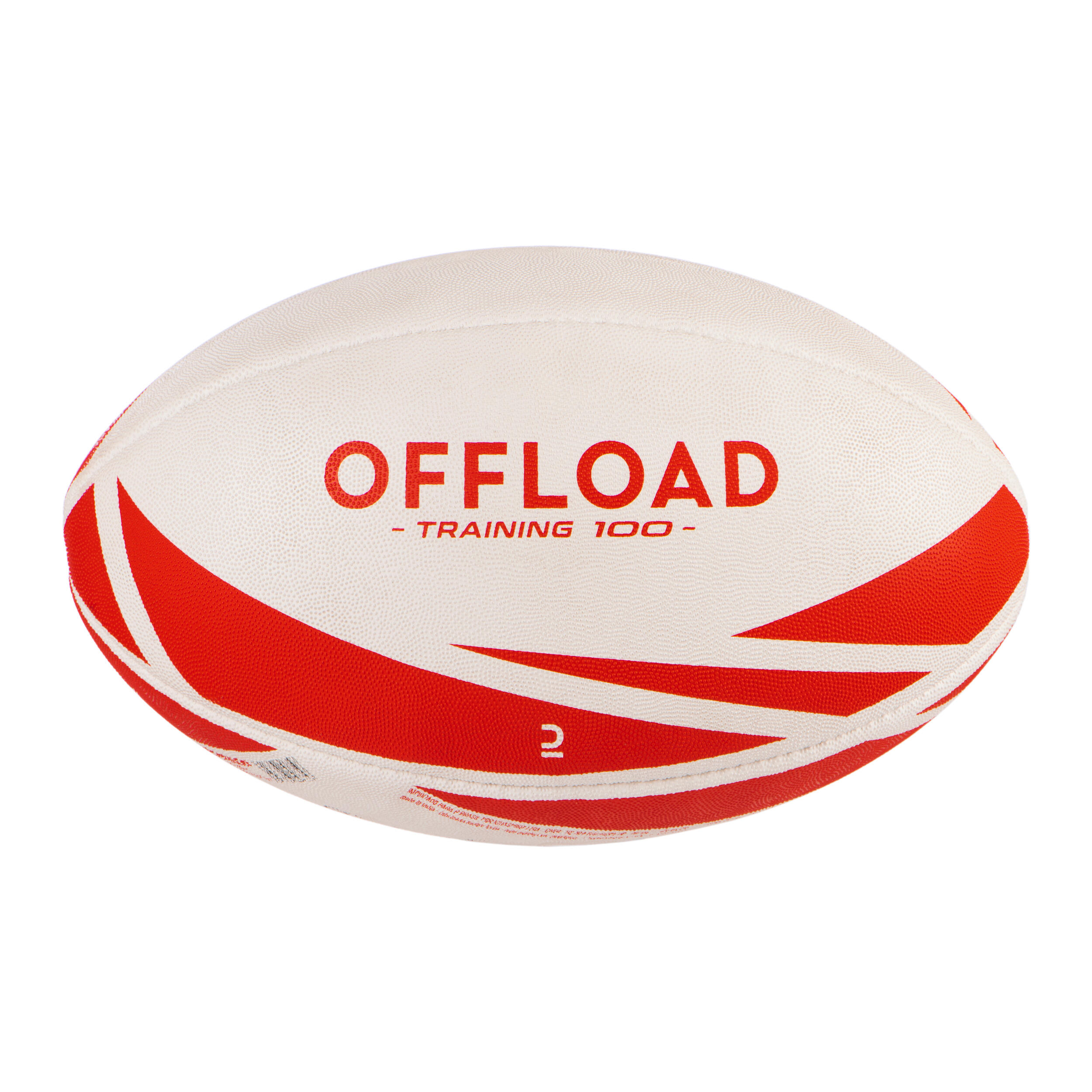 Minge Rugby R100 Mărimea 4 Roșu Accesorii  Mingi rugby si accesorii
