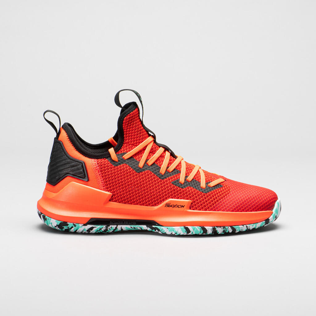 Men's/women's low-rise basketball shoes fast 500 - orange