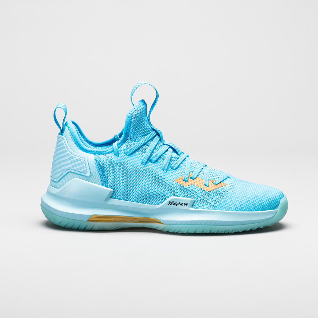Men's/women's low-rise basketball shoes fast 500 - light blue