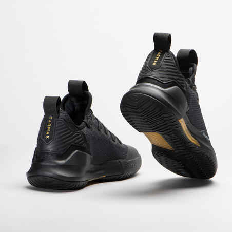 Men's/Women's Low-Rise Basketball Shoes Fast 500 - Black