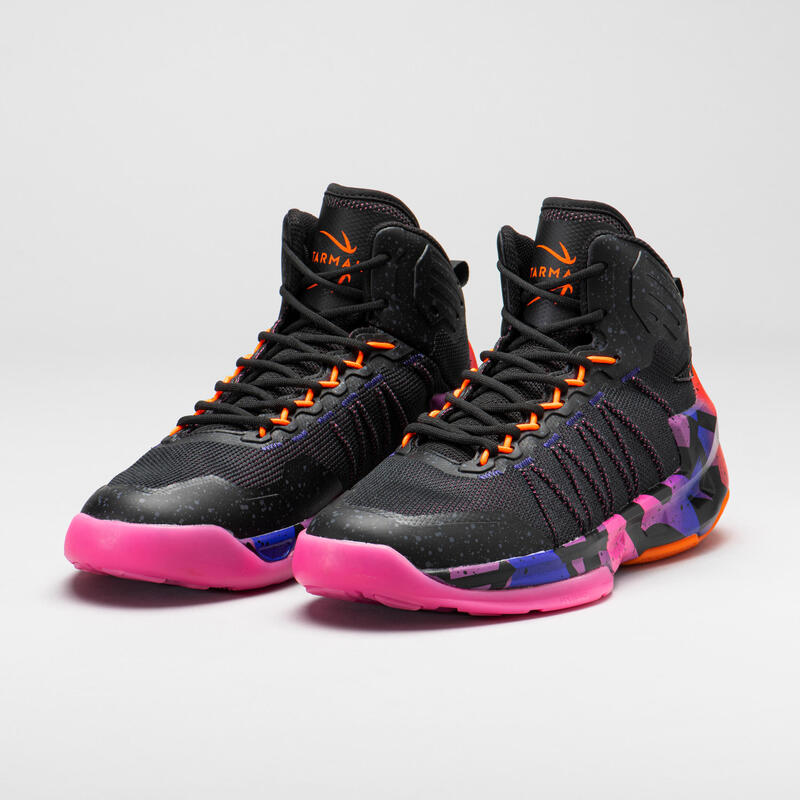 BOTAS DE BASQUETEBOL - SS500 ADULTO CINZENTO/ROXO