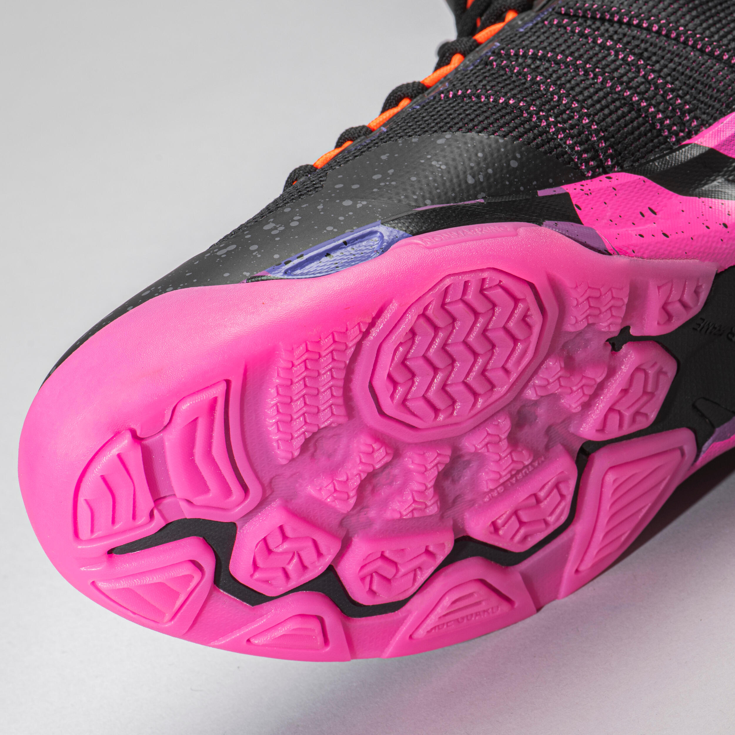 Men's/Women's Basketball Shoes SS500 - Black/Purple 4/9