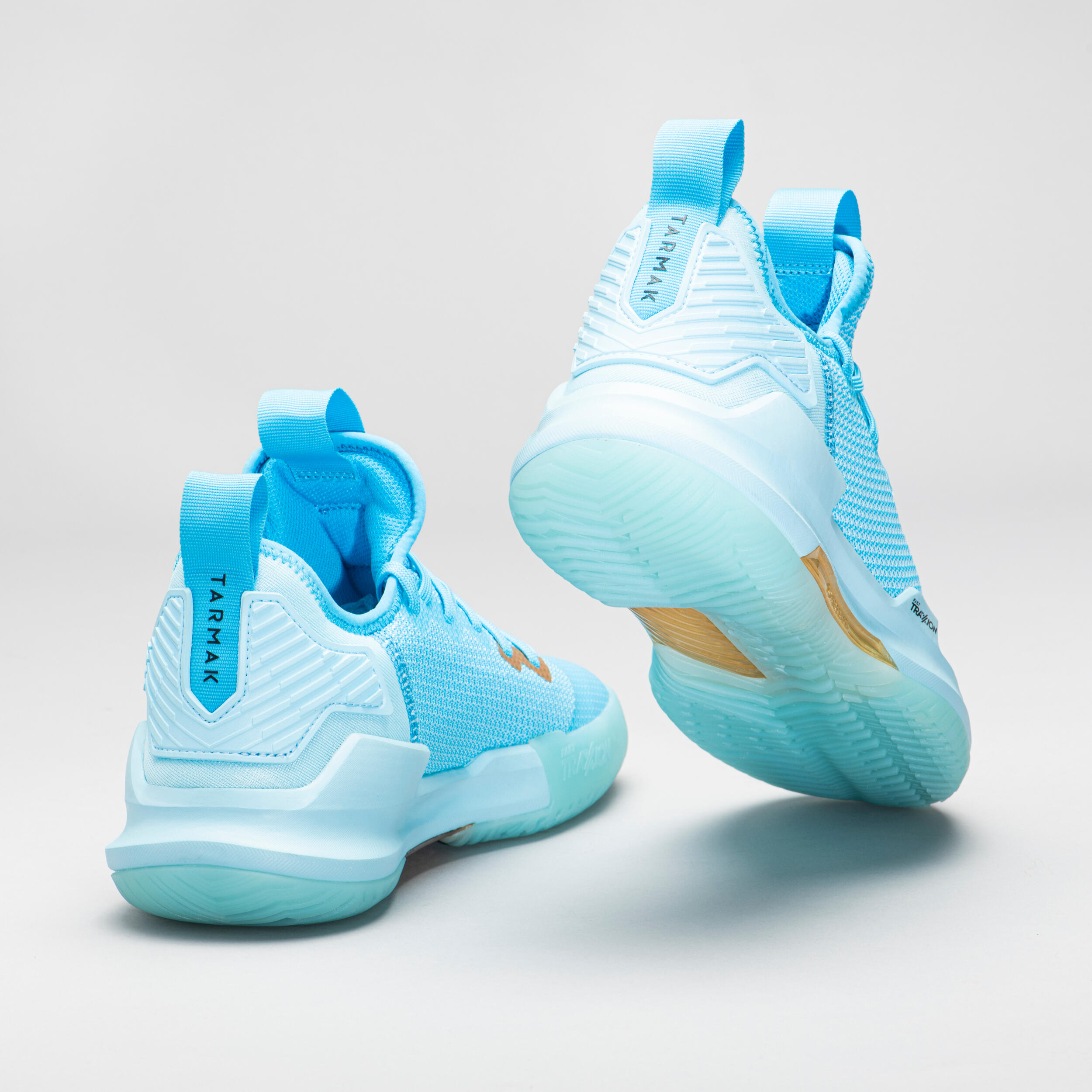 light blue basketball sneakers