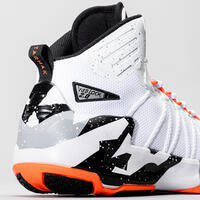 CHAUSSURES DE BASKETBALL HOMME/FEMME - SS500 GRIS ORANGE