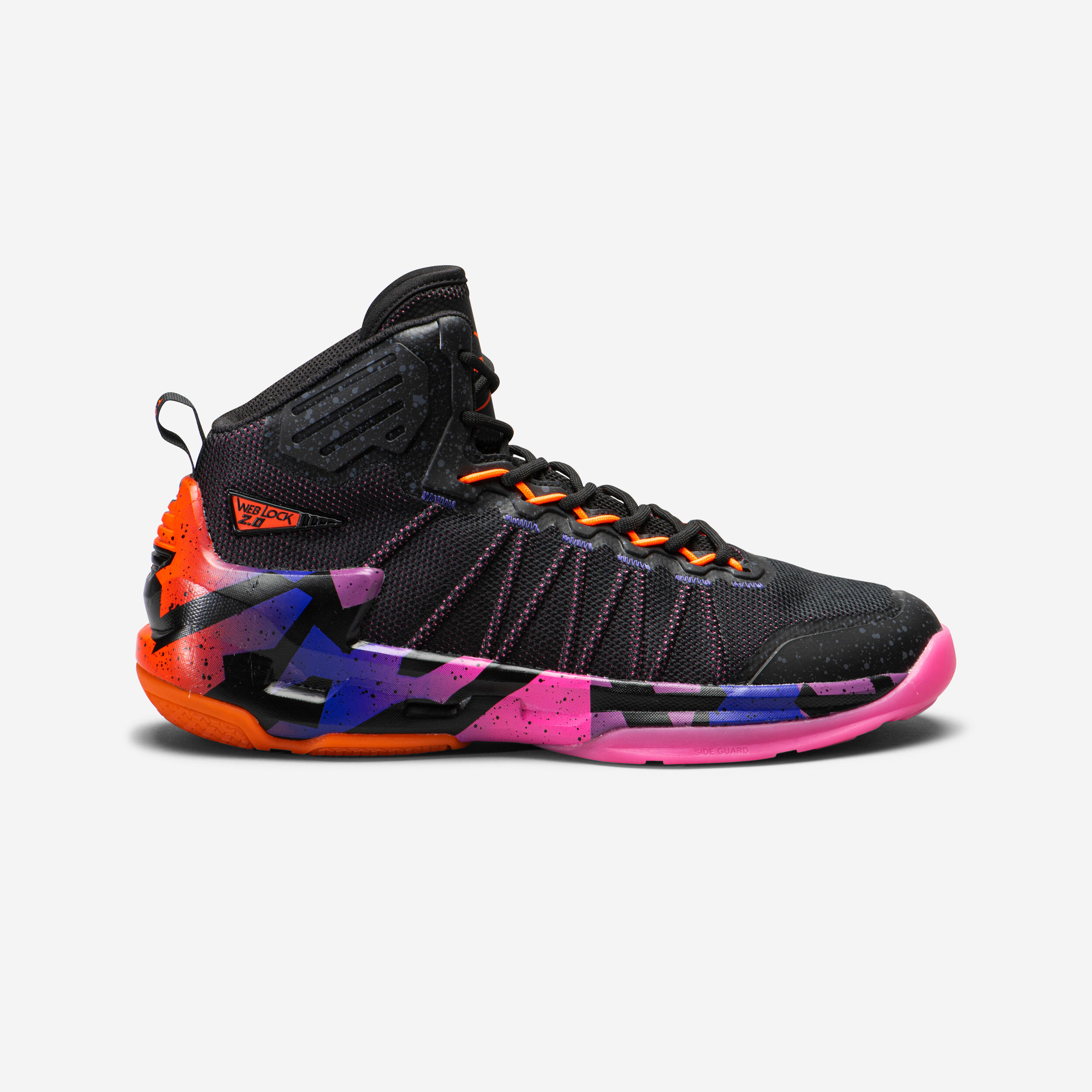 Men's/Women's Basketball Shoes SS500 - Black/Purple 1/9