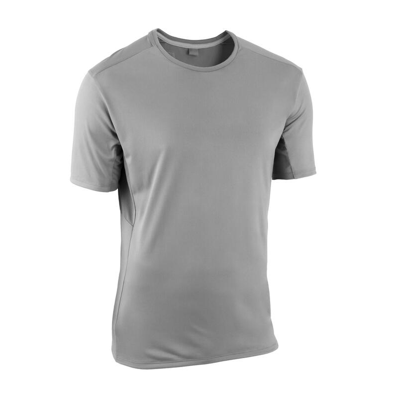 Camiseta Running Dry+ Hombre Gris Granito Transpirable