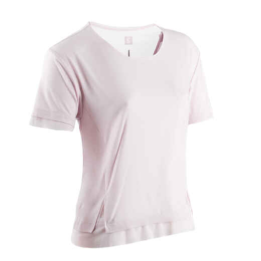 
      Feel Women's Running Breathable Short-Sleeved T-shirt - pink
  