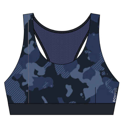 
      Women's Medium Support Racer Back Sports Bra with Cups - Blue
  