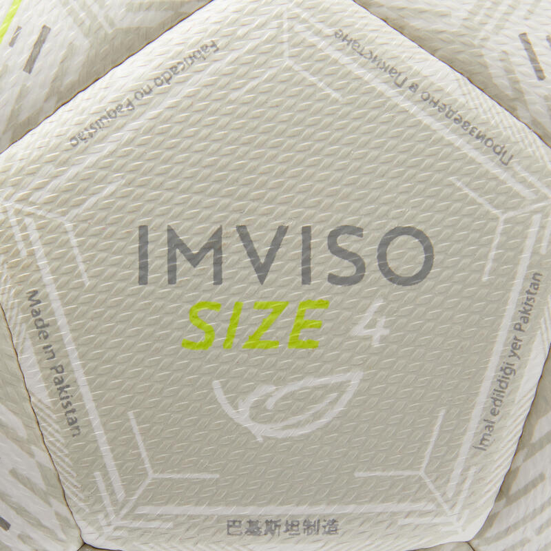 Balón Fútbol Sala Imviso 100 Híbrido 63 cm blanco - Decathlon