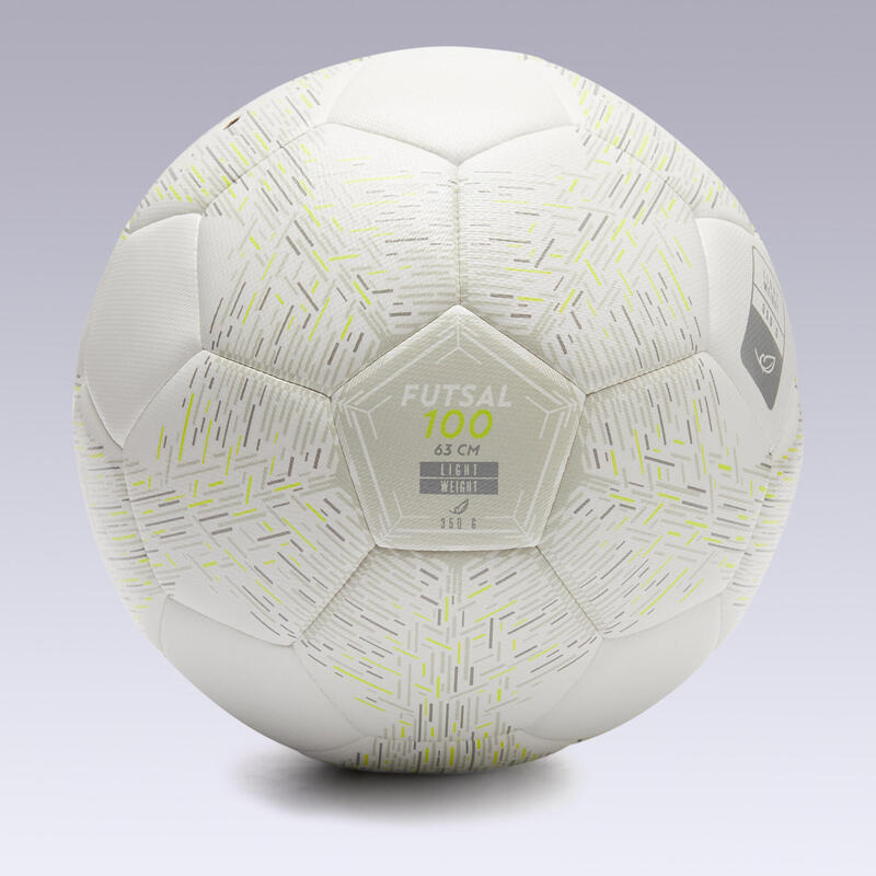Ballon de Futsal 100 Light blanc