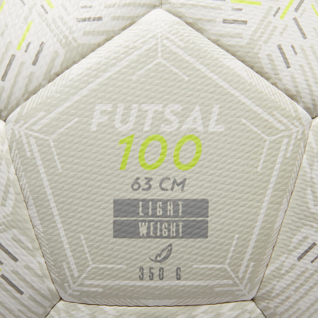 Futsalová lopta 100 Light biela