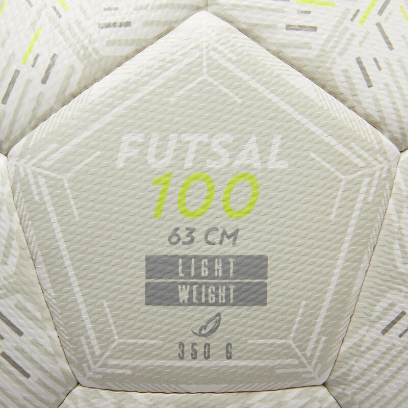 Balón Fútbol Sala 100 (63cm) Light blanco