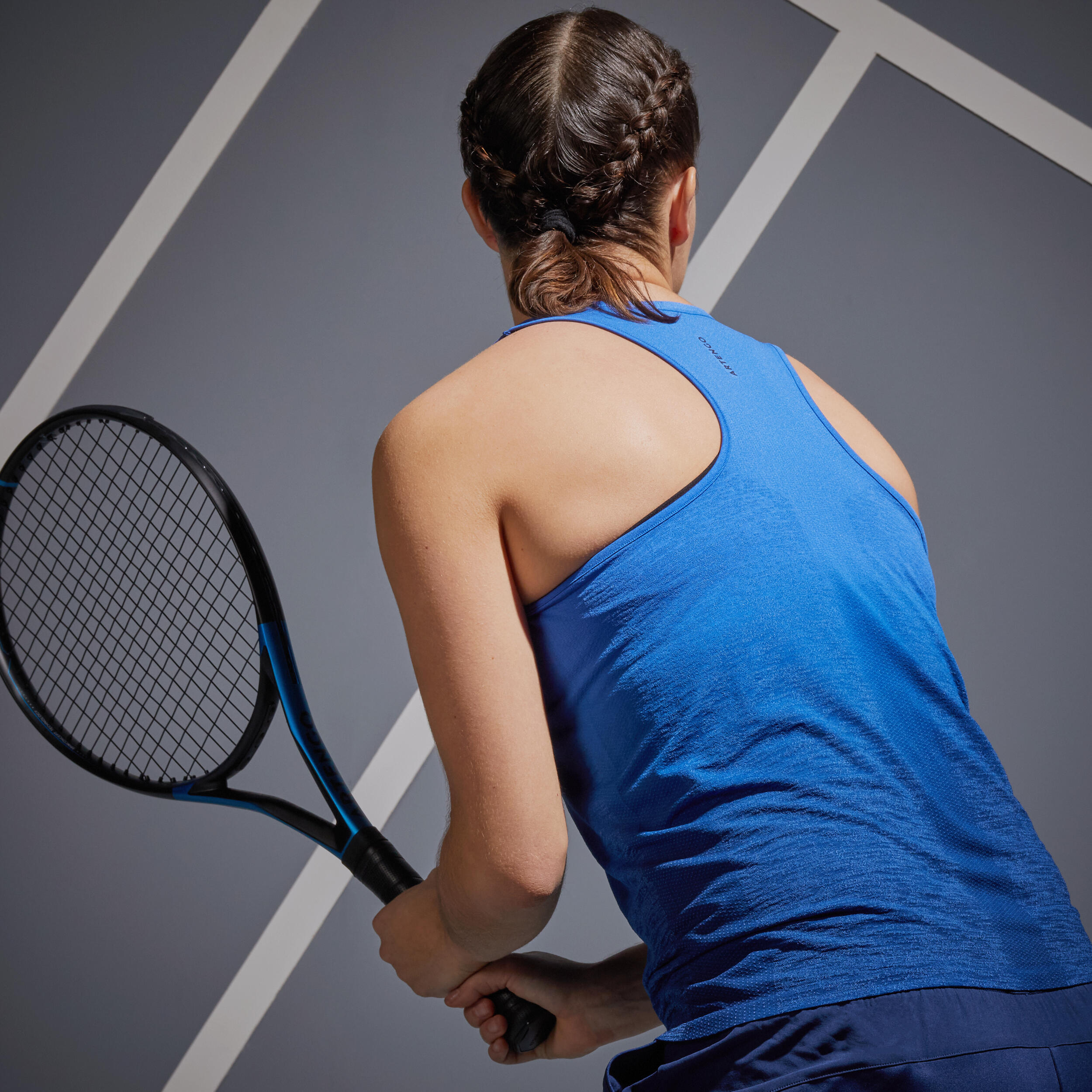 Women's Tennis Tank Top TK Light 990 - Indigo Blue 4/6