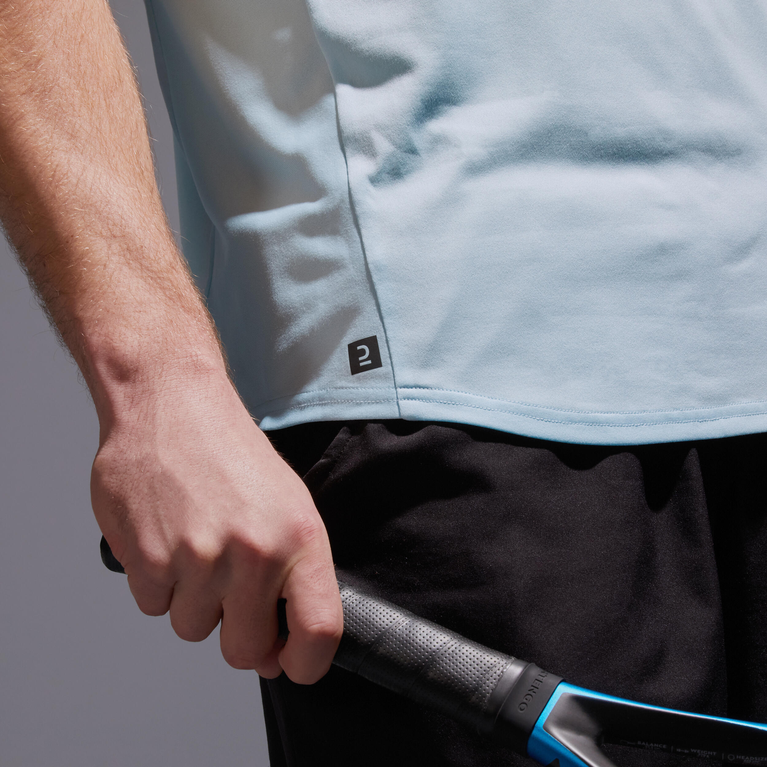 Men Tennis T-Shirt TTS100 Sky Blue