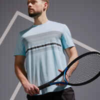 Tennis-T-Shirt TTS100 Herren himmelblau
