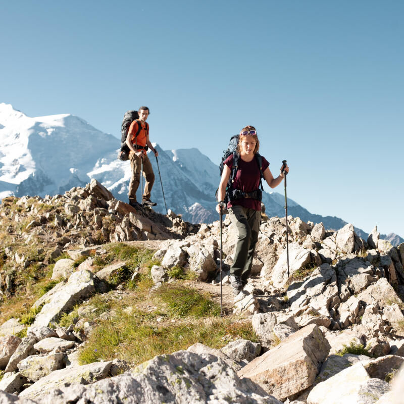 Using your trekking pole’s external blocker