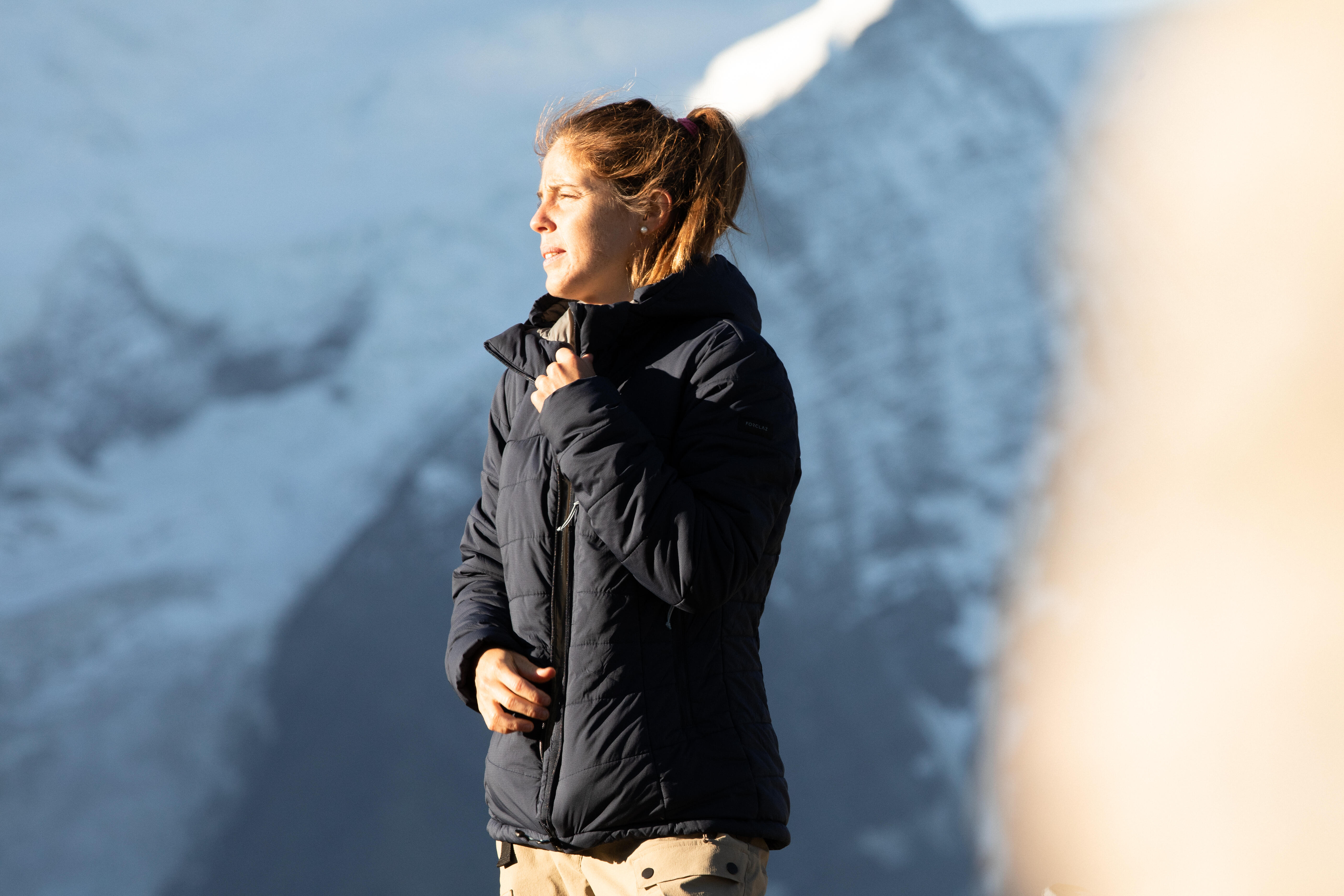 Buy WoMen's Trekking Padded Jacket Hooded 5°C Turquoise Online | Decathlon