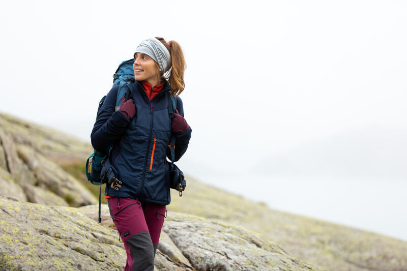 Kurtka trekkingowa wewnętrzna damska Forclaz MT900 merino