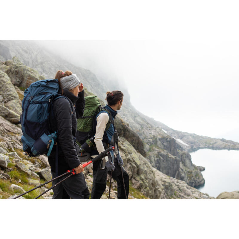 1 Wanderstock Trekking präzise Schnellverstellung Bergwandern - MT500 rot