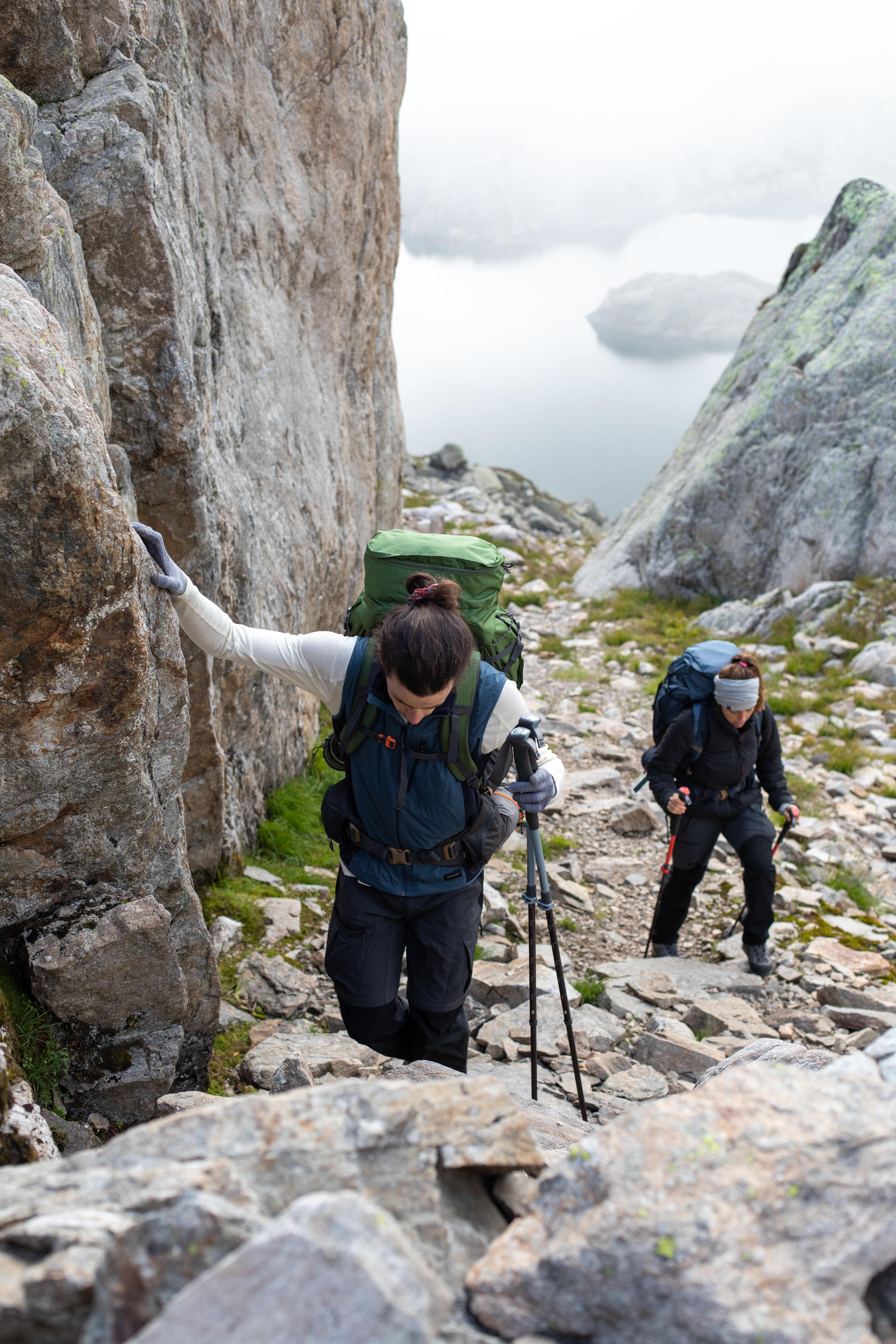 Women's Hiking Pants - MT 500 Grey - FORCLAZ