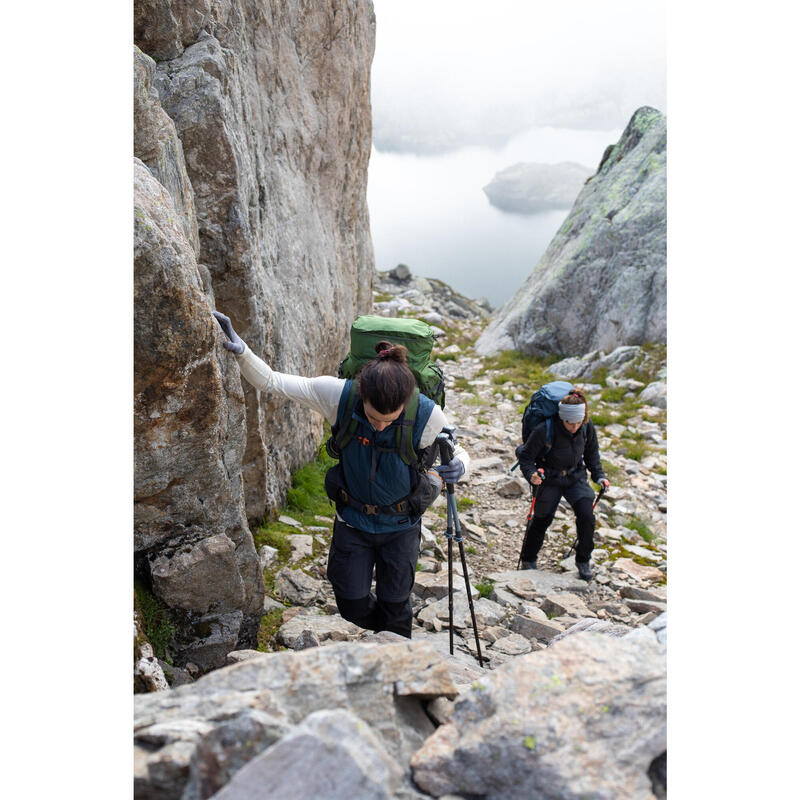 Calças Resistentes de Trekking Montanha - MT500 Mulher