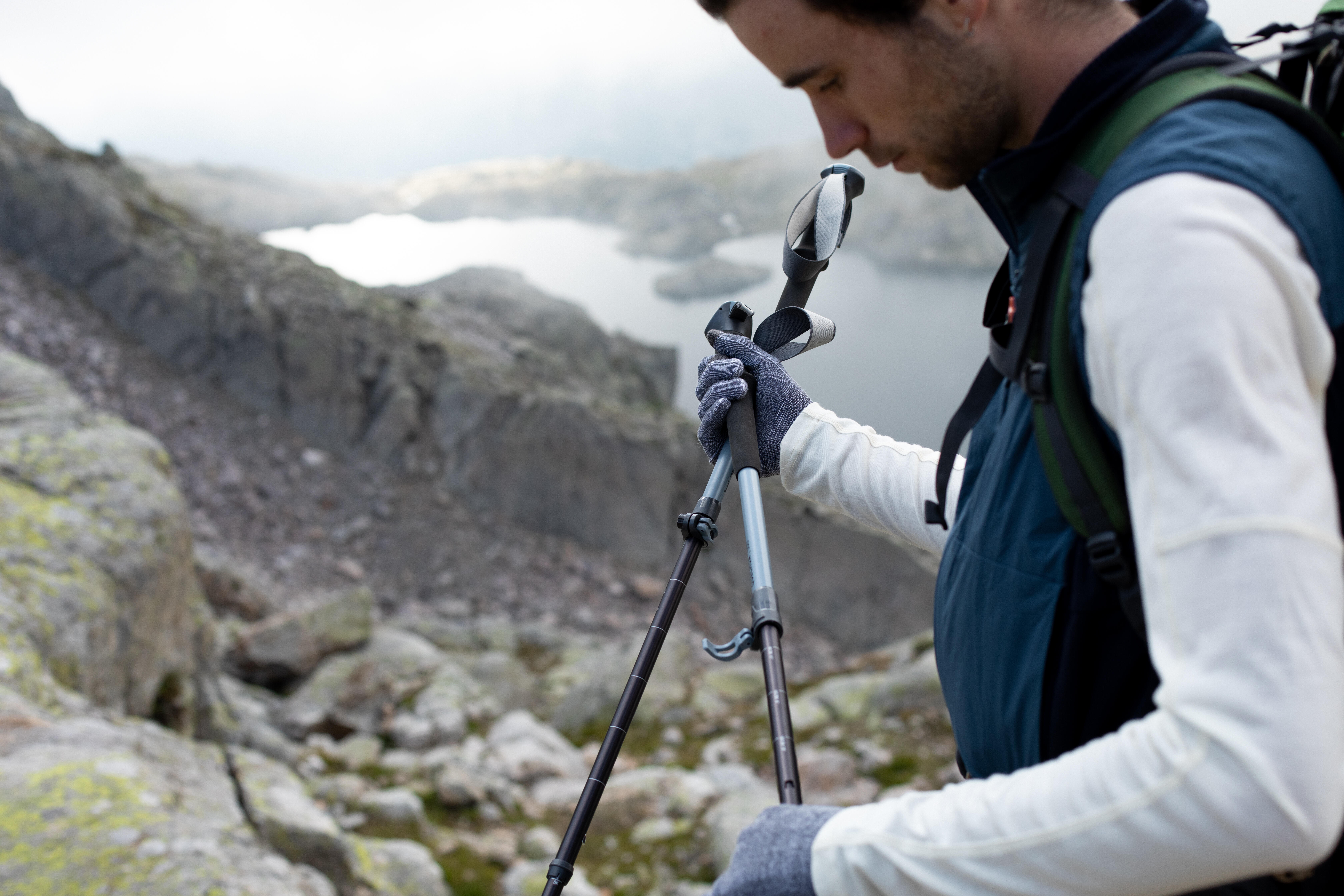 Adjustable Hiking Pole - MT 500 Grey - FORCLAZ