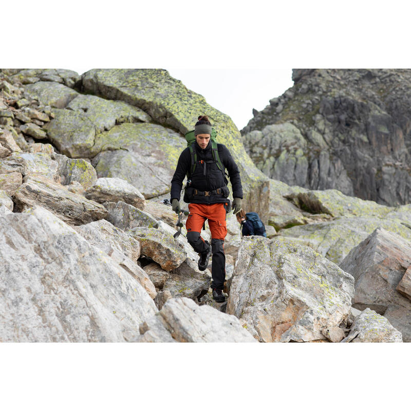 Calças Resistentes de Trekking Montanha - MT500 Homem - Laranja