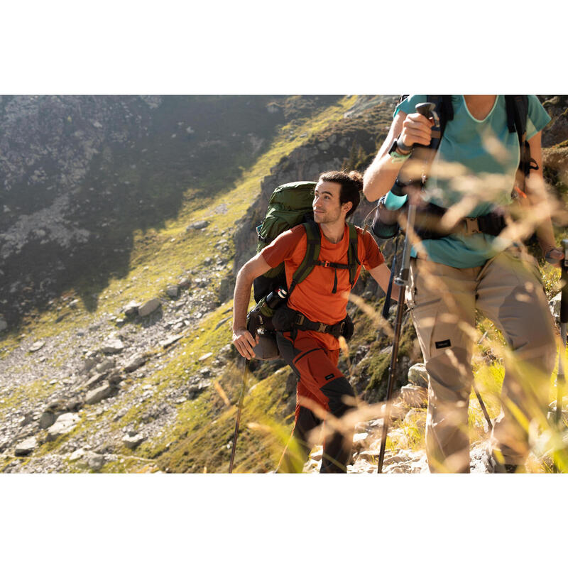 1 wandelstok MT500 grijs snel en precies verstelbaar