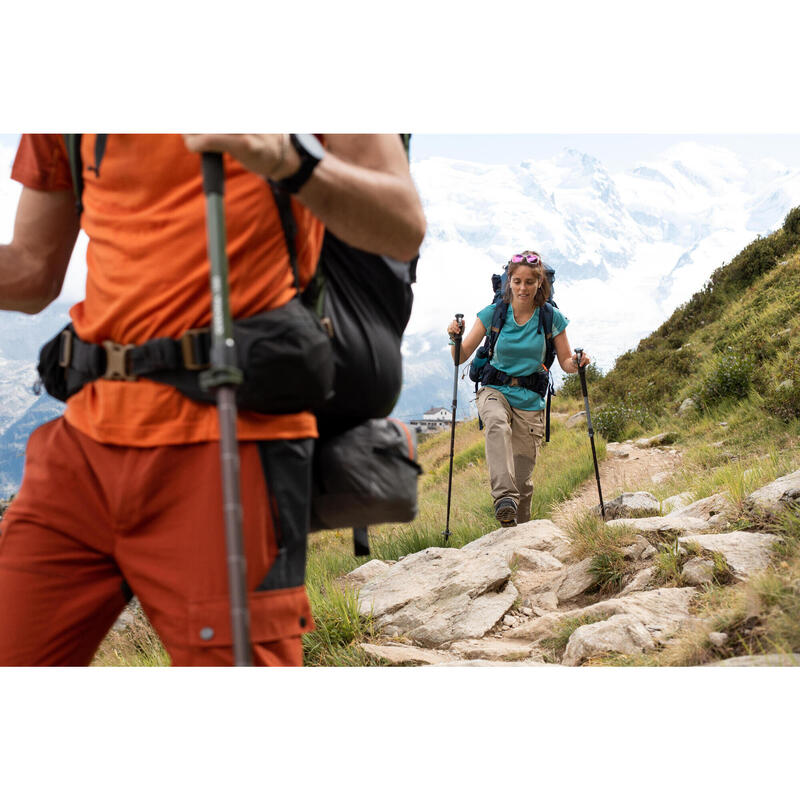 Pantalon Rezistent Trekking la munte MT500 Cărămiziu Bărbați