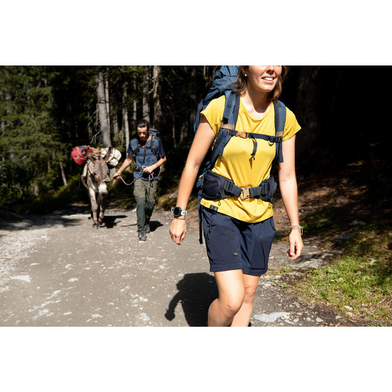 Kadın Modüler Outdoor Trekking Pantolonu - Mavi - MT500