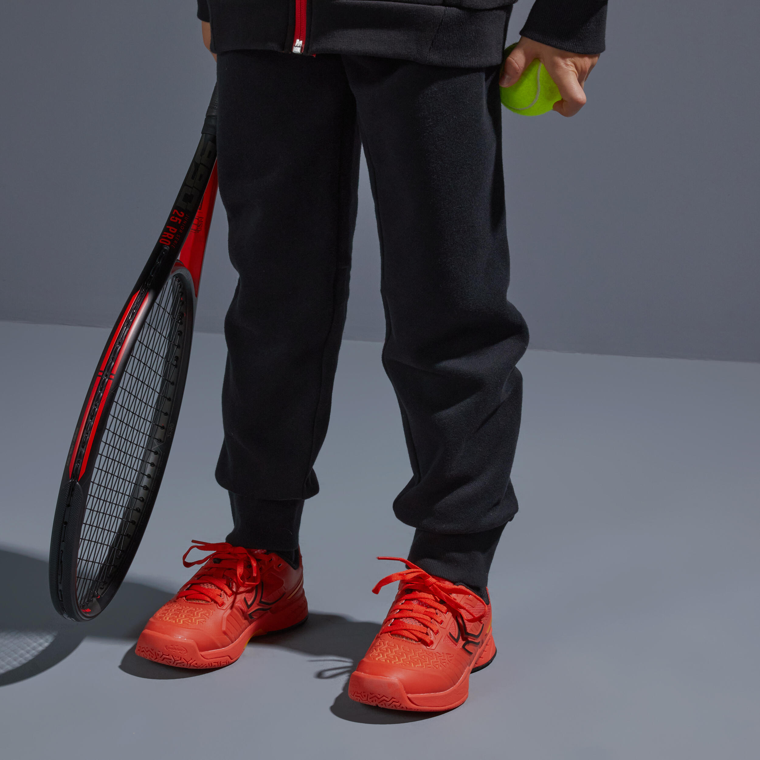 Kids' Thermal Tennis Bottoms TH500 - Black 3/6