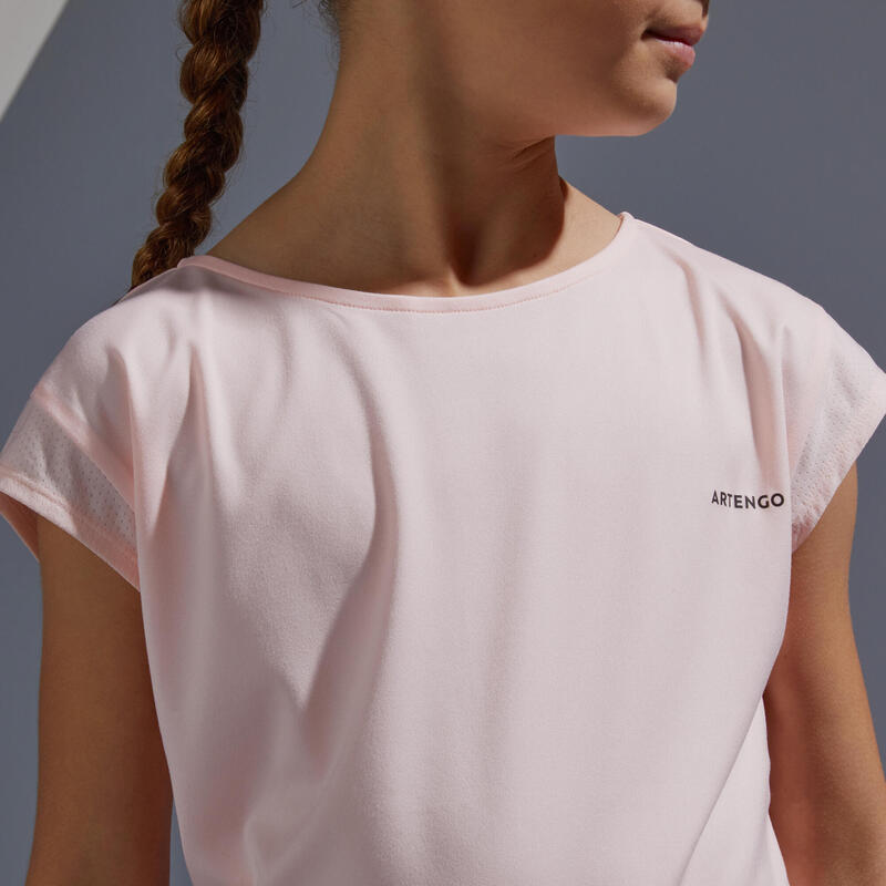 女孩款T恤500－粉紅色