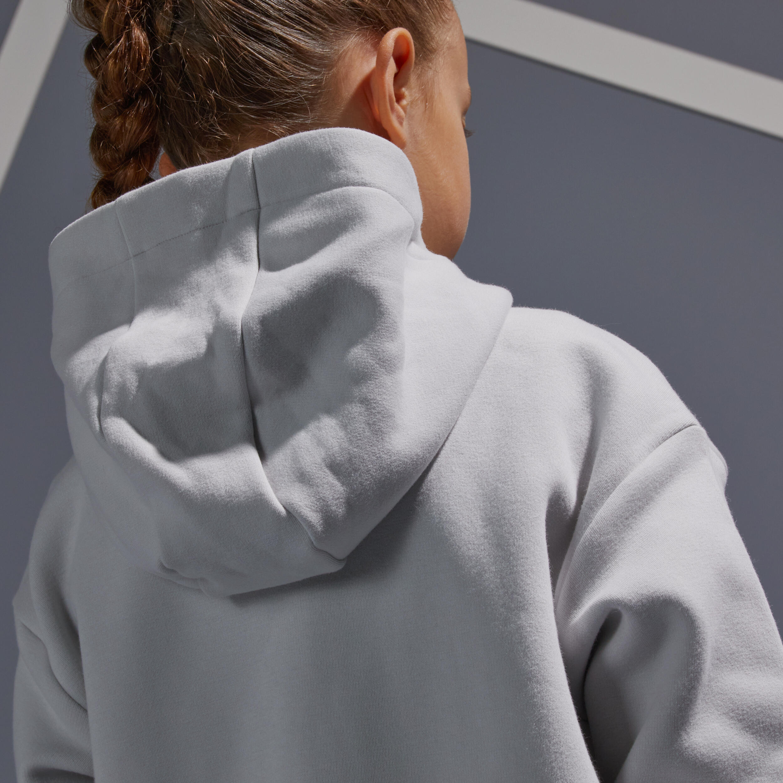 Girls' Thermal Tennis Jacket - Light Grey 7/7
